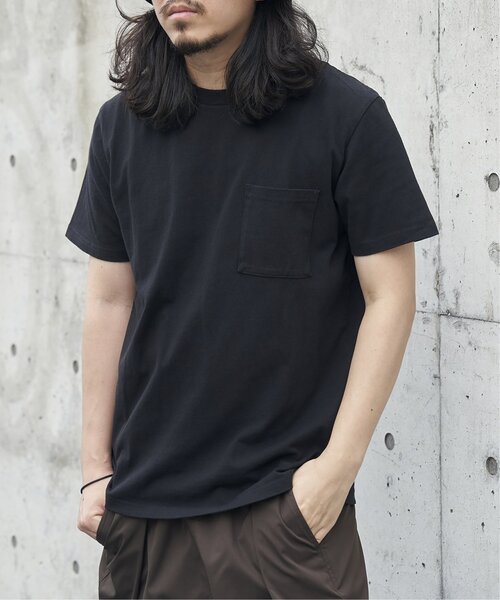 Goodwear(グッドウェア)の「Goodwear グッドウェア ポケ付きTシャツ(Tシャツ/カットソー・メンズ・グレー/ブラック/ホワイト/チャコール/ネイビー・M/L/LL/S)」の3枚目の写真
