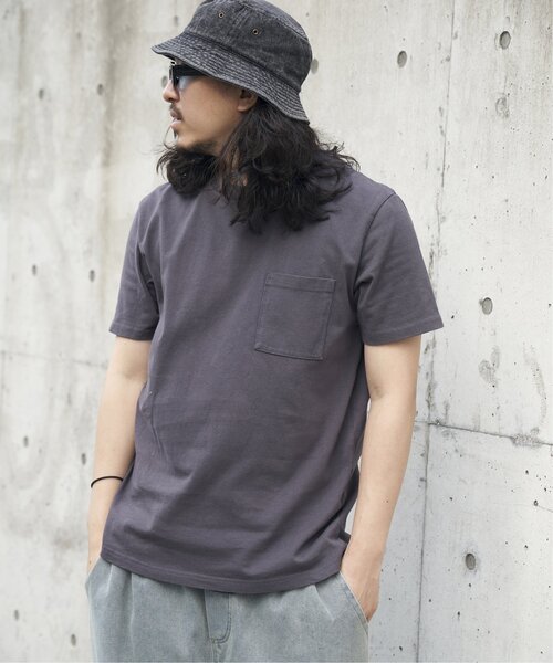 Goodwear(グッドウェア)の「Goodwear グッドウェア ポケ付きTシャツ(Tシャツ/カットソー・メンズ・グレー/ブラック/ホワイト/チャコール/ネイビー・M/L/LL/S)」の10枚目の写真