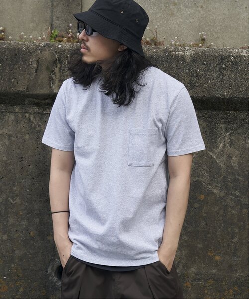 Goodwear(グッドウェア)の「Goodwear グッドウェア ポケ付きTシャツ(Tシャツ/カットソー・メンズ・グレー/ブラック/ホワイト/チャコール/ネイビー・M/L/LL/S)」の8枚目の写真