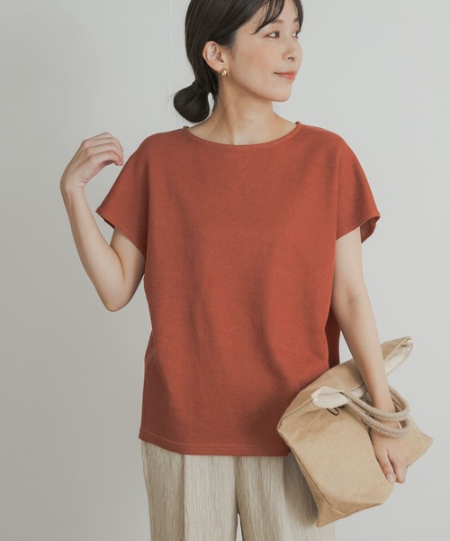 URBAN RESEARCH DOORS（アーバンリサーチドアーズ）の「『UVカット』コットンリネンサカリバプルオーバー（Tシャツ/カットソー・レディース・オレンジ系その他/チャコールグレー/ホワイト系その他・MEDIUM）」の3枚目の写真