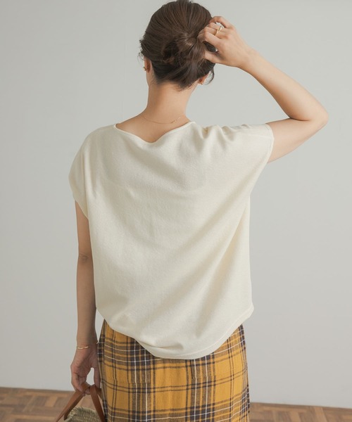 URBAN RESEARCH DOORS（アーバンリサーチドアーズ）の「『UVカット』コットンリネンサカリバプルオーバー（Tシャツ/カットソー・レディース・オレンジ系その他/チャコールグレー/ホワイト系その他・MEDIUM）」の7枚目の写真