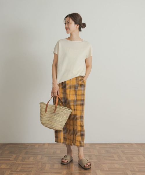 URBAN RESEARCH DOORS（アーバンリサーチドアーズ）の「『UVカット』コットンリネンサカリバプルオーバー（Tシャツ/カットソー・レディース・オレンジ系その他/チャコールグレー/ホワイト系その他・MEDIUM）」の10枚目の写真