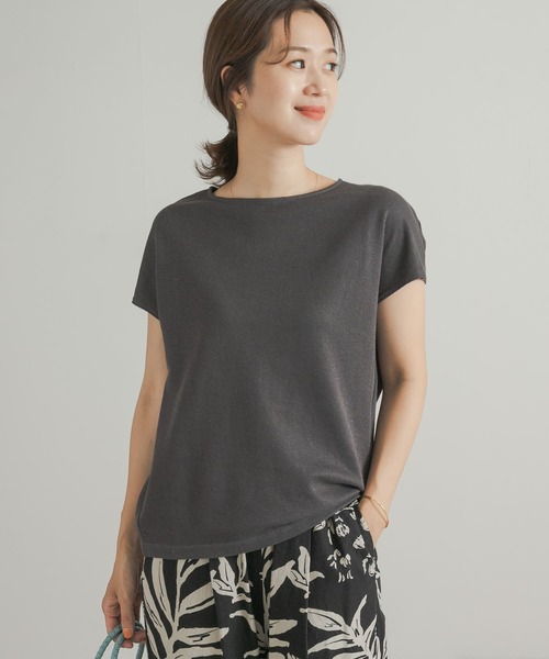 URBAN RESEARCH DOORS（アーバンリサーチドアーズ）の「『UVカット』コットンリネンサカリバプルオーバー（Tシャツ/カットソー・レディース・オレンジ系その他/チャコールグレー/ホワイト系その他・MEDIUM）」の13枚目の写真