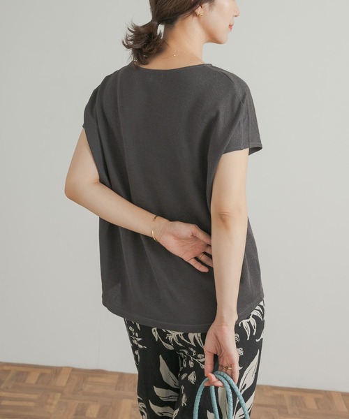 URBAN RESEARCH DOORS（アーバンリサーチドアーズ）の「『UVカット』コットンリネンサカリバプルオーバー（Tシャツ/カットソー・レディース・オレンジ系その他/チャコールグレー/ホワイト系その他・MEDIUM）」の16枚目の写真