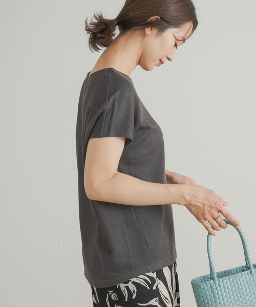 URBAN RESEARCH DOORS（アーバンリサーチドアーズ）の「『UVカット』コットンリネンサカリバプルオーバー（Tシャツ/カットソー・レディース・オレンジ系その他/チャコールグレー/ホワイト系その他・MEDIUM）」の17枚目の写真