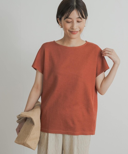 URBAN RESEARCH DOORS（アーバンリサーチドアーズ）の「『UVカット』コットンリネンサカリバプルオーバー（Tシャツ/カットソー・レディース・オレンジ系その他/チャコールグレー/ホワイト系その他・MEDIUM）」の20枚目の写真