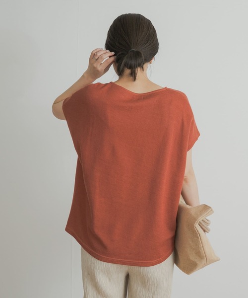 URBAN RESEARCH DOORS（アーバンリサーチドアーズ）の「『UVカット』コットンリネンサカリバプルオーバー（Tシャツ/カットソー・レディース・オレンジ系その他/チャコールグレー/ホワイト系その他・MEDIUM）」の22枚目の写真