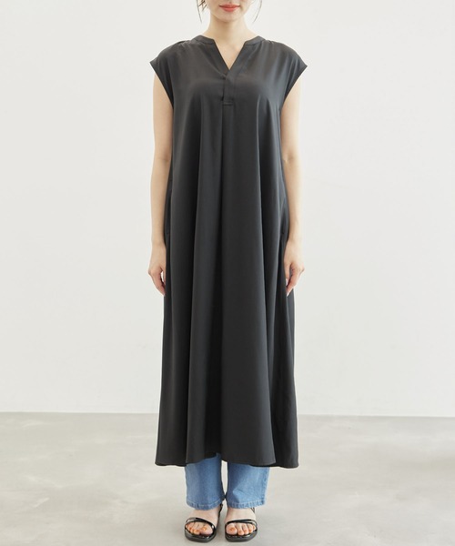 ROPE' PICNIC（ロペピクニック）の「リラックスワンピース（ワンピース・レディース・グリーン/ブラック/グレー系その他・38）」の13枚目の写真