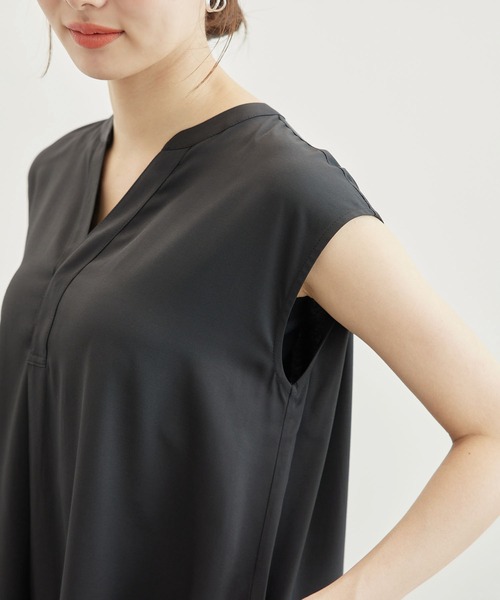 ROPE' PICNIC（ロペピクニック）の「リラックスワンピース（ワンピース・レディース・グリーン/ブラック/グレー系その他・38）」の4枚目の写真