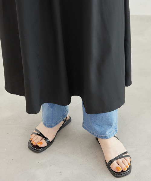 ROPE' PICNIC（ロペピクニック）の「リラックスワンピース（ワンピース・レディース・グリーン/ブラック/グレー系その他・38）」の6枚目の写真