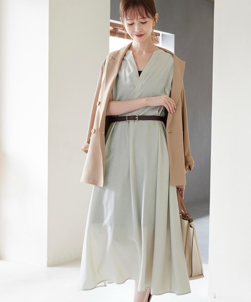 ROPE' PICNIC（ロペピクニック）の「リラックスワンピース（ワンピース・レディース・グリーン/ブラック/グレー系その他・38）」の22枚目の写真