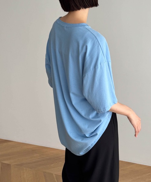 CANAL JEAN(キャナルジーン)の「El mar together sportsオーバーサイズ半袖Tシャツ(Tシャツ/カットソー・レディース・ホワイト/ブラック/ブルー・ONE SIZE)」の9枚目の写真