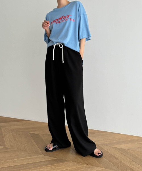 CANAL JEAN(キャナルジーン)の「El mar together sportsオーバーサイズ半袖Tシャツ(Tシャツ/カットソー・レディース・ホワイト/ブラック/ブルー・ONE SIZE)」の10枚目の写真