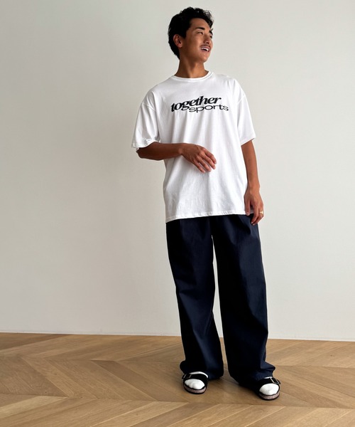 CANAL JEAN(キャナルジーン)の「El mar together sportsオーバーサイズ半袖Tシャツ(Tシャツ/カットソー・レディース・ホワイト/ブラック/ブルー・ONE SIZE)」の22枚目の写真