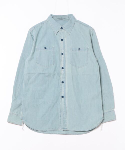 HOUSTON(ヒューストン)の「【HOUSTON】USA COTTON CHAMBRAY SHIRT (U. S. N.)(シャツ/ブラウス・レディース・その他1/その他2/その他・18/17/16/15 )」の1枚目の写真