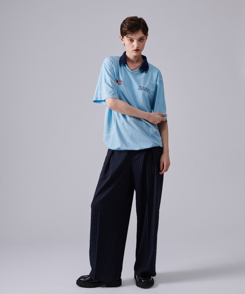 ONCILY（オンシェリー）の「DRAW CODE GAME SHIRT  /ドローコードゲームシャツ（Tシャツ/カットソー・メンズ・グレー/ブルー/オフホワイト・SMALL/MEDIUM/LARGE）」の5枚目の写真