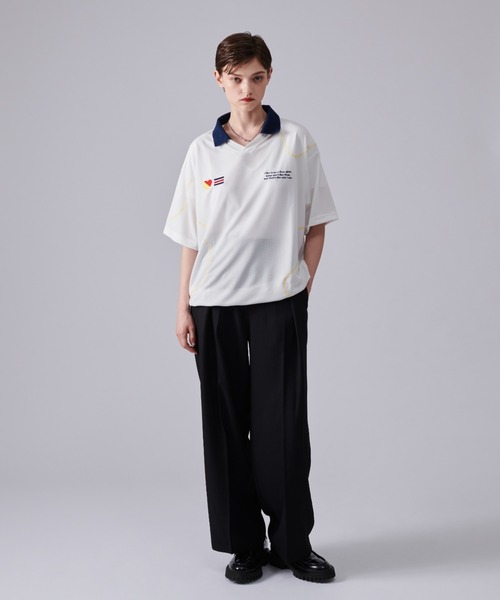 ONCILY（オンシェリー）の「DRAW CODE GAME SHIRT  /ドローコードゲームシャツ（Tシャツ/カットソー・メンズ・グレー/ブルー/オフホワイト・SMALL/MEDIUM/LARGE）」の17枚目の写真