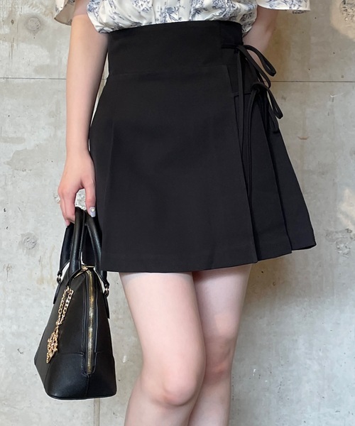 TORTE(トルテ)の「リボンラッププリーツスカート(スカート・レディース・グレー/ブラック/ホワイト系その他・FREE)」の19枚目の写真