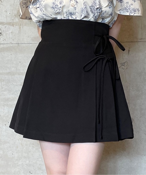 TORTE(トルテ)の「リボンラッププリーツスカート(スカート・レディース・グレー/ブラック/ホワイト系その他・FREE)」の18枚目の写真