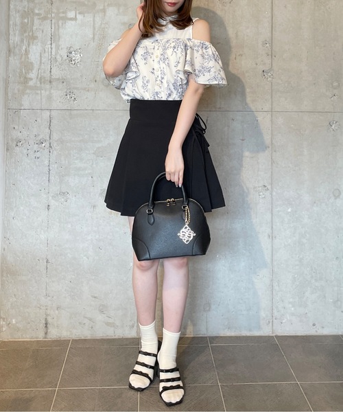 TORTE(トルテ)の「リボンラッププリーツスカート(スカート・レディース・グレー/ブラック/ホワイト系その他・FREE)」の16枚目の写真