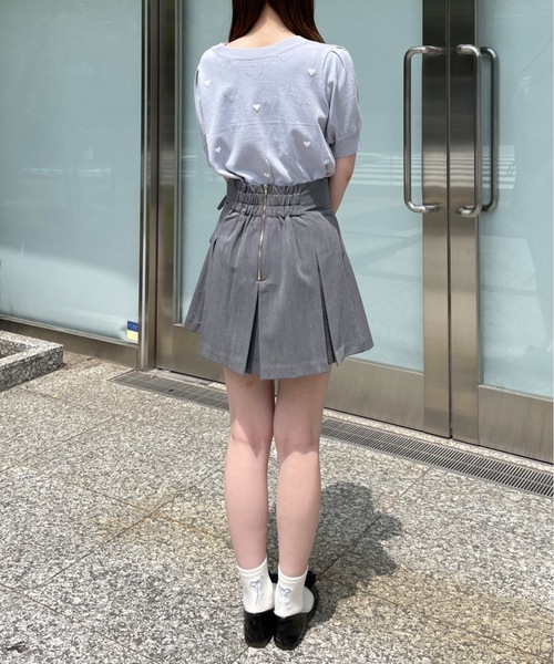 TORTE(トルテ)の「リボンラッププリーツスカート(スカート・レディース・グレー/ブラック/ホワイト系その他・FREE)」の5枚目の写真