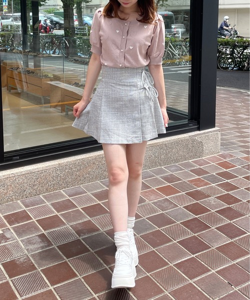 TORTE(トルテ)の「リボンラッププリーツスカート(スカート・レディース・グレー/ブラック/ホワイト系その他・FREE)」の21枚目の写真