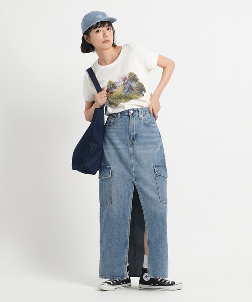 Levi's（リーバイス）の「Levi's/リーバイス バットウィング トートバッグ ブルー（トートバッグ・レディース・ブルー・OS）」の2枚目の写真