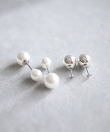 KAM.accessory/金属アレルギー対応/パールピアス/４WAYバックキャッチピアス
