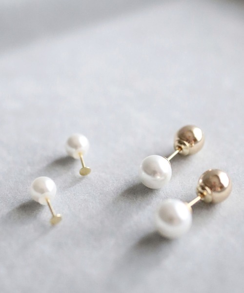 CERCA(チェルカ)の「KAM.accessory/金属アレルギー対応/パールピアス/4WAYバックキャッチピアス(ピアス(両耳用)・レディース・ゴールド/シルバー・FREE)」の7枚目の写真