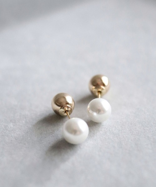 CERCA(チェルカ)の「KAM.accessory/金属アレルギー対応/パールピアス/4WAYバックキャッチピアス(ピアス(両耳用)・レディース・ゴールド/シルバー・FREE)」の8枚目の写真