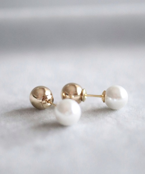 CERCA(チェルカ)の「KAM.accessory/金属アレルギー対応/パールピアス/4WAYバックキャッチピアス(ピアス(両耳用)・レディース・ゴールド/シルバー・FREE)」の9枚目の写真