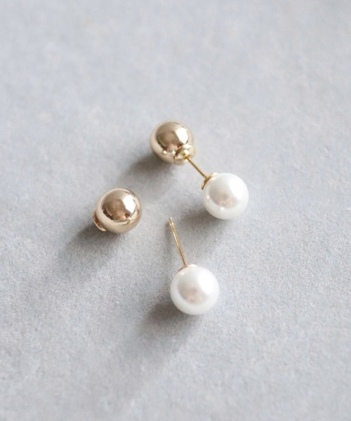 CERCA(チェルカ)の「KAM.accessory/金属アレルギー対応/パールピアス/4WAYバックキャッチピアス(ピアス(両耳用)・レディース・ゴールド/シルバー・FREE)」の13枚目の写真