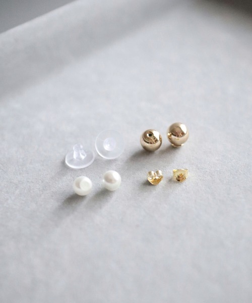 CERCA(チェルカ)の「KAM.accessory/金属アレルギー対応/パールピアス/4WAYバックキャッチピアス(ピアス(両耳用)・レディース・ゴールド/シルバー・FREE)」の16枚目の写真
