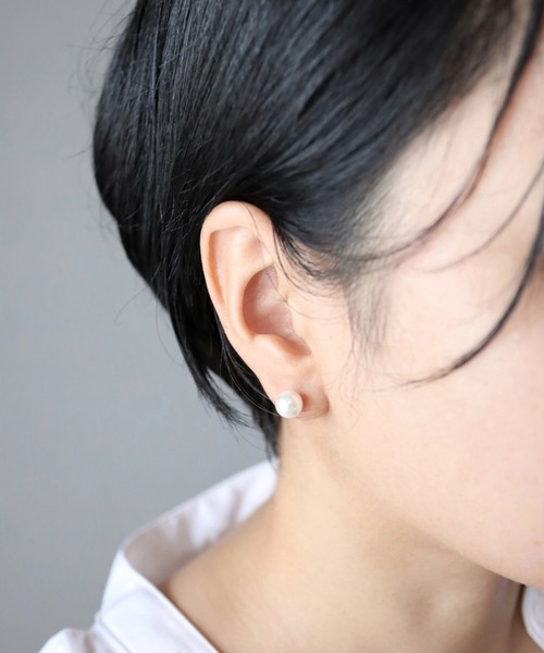 CERCA(チェルカ)の「KAM.accessory/金属アレルギー対応/パールピアス/4WAYバックキャッチピアス(ピアス(両耳用)・レディース・ゴールド/シルバー・FREE)」の17枚目の写真