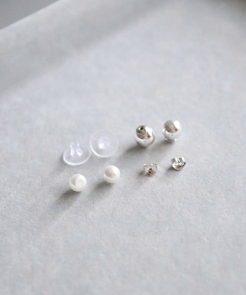 CERCA(チェルカ)の「KAM.accessory/金属アレルギー対応/パールピアス/4WAYバックキャッチピアス(ピアス(両耳用)・レディース・ゴールド/シルバー・FREE)」の22枚目の写真