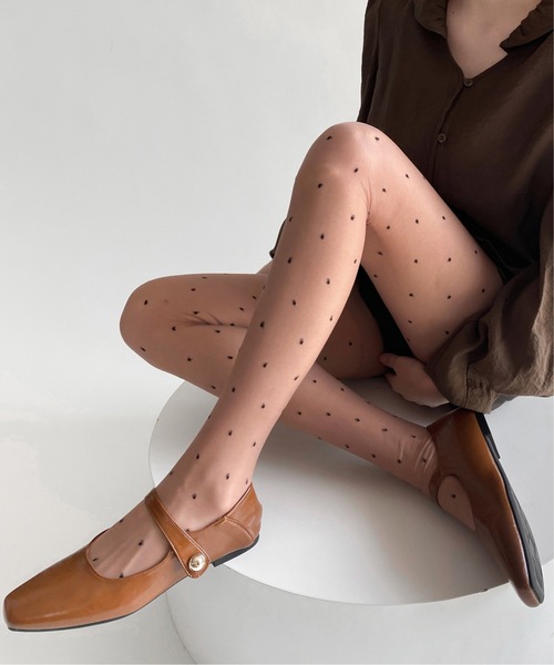 Jasmine Grandiflorum（ジャスミングランディフローラム）の「【Jasmine】ハート/リボン/ドットストッキング（タイツ/ストッキング・レディース・ホワイト系その他/ホワイト系その他3/ブラック系その他4/ブラック系その他6/ホワイト系その他2/ホワイト系その他4/ブラック系その他/ブラック系その他3/ブラック系その他5/グレー/ホワイト系その他5/ホワイト系その他6/ブラック系その他2/チョコ・FREE）」の14枚目の写真