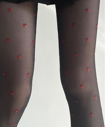 Jasmine Grandiflorum(ジャスミングランディフローラム)の【Jasmine】ハート/リボン/ドットストッキング(タイツ/ストッキング)