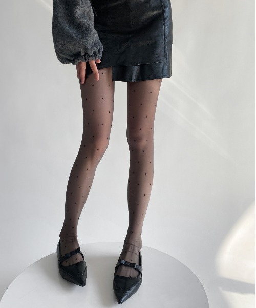 Jasmine Grandiflorum（ジャスミングランディフローラム）の「【Jasmine】ハート/リボン/ドットストッキング（タイツ/ストッキング・レディース・ホワイト系その他/ホワイト系その他3/ブラック系その他4/ブラック系その他6/ホワイト系その他2/ホワイト系その他4/ブラック系その他/ブラック系その他3/ブラック系その他5/グレー/ホワイト系その他5/ホワイト系その他6/ブラック系その他2/チョコ・FREE）」の22枚目の写真