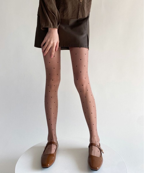 Jasmine Grandiflorum（ジャスミングランディフローラム）の「【Jasmine】ハート/リボン/ドットストッキング（タイツ/ストッキング・レディース・ホワイト系その他/ホワイト系その他3/ブラック系その他4/ブラック系その他6/ホワイト系その他2/ホワイト系その他4/ブラック系その他/ブラック系その他3/ブラック系その他5/グレー/ホワイト系その他5/ホワイト系その他6/ブラック系その他2/チョコ・FREE）」の17枚目の写真
