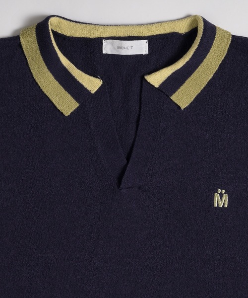 MUHET(ミュエータ)の「ラインスキッパーニット(Tシャツ/カットソー・レディース・ネイビー/イエロー/ブラウン・X-LARGE/MEDIUM)」の22枚目の写真