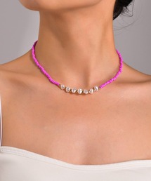 yu-ka（ユーカ）の「YU-KA:パール＆カラービーズネックレス（ネックレス）」