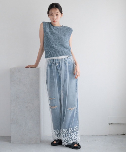 LOWRYS FARM（ローリーズファーム）の「アソートレイヤードパンツ 136330（その他パンツ・レディース・ブラック系その他/ホワイト/アイボリー/ブラック・FREE）」の19枚目の写真