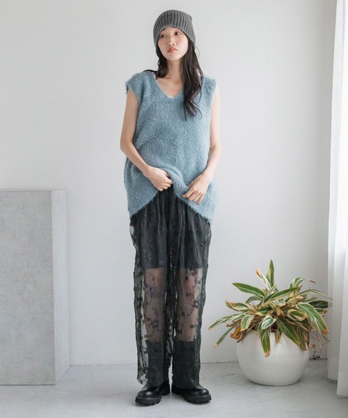 LOWRYS FARM（ローリーズファーム）の「アソートレイヤードパンツ 136330（その他パンツ・レディース・ブラック系その他/ホワイト/アイボリー/ブラック・FREE）」の12枚目の写真