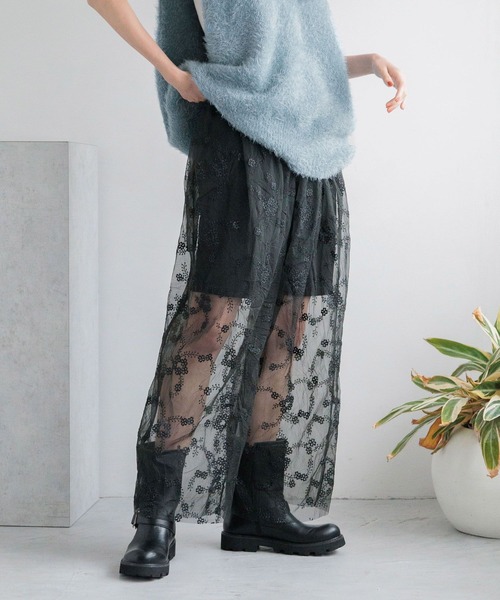 LOWRYS FARM（ローリーズファーム）の「アソートレイヤードパンツ 136330（その他パンツ・レディース・ブラック系その他/ホワイト/アイボリー/ブラック・FREE）」の9枚目の写真