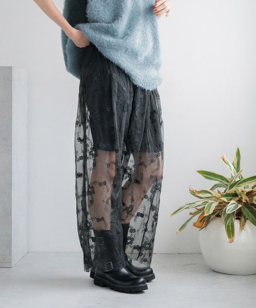 LOWRYS FARM（ローリーズファーム）の「アソートレイヤードパンツ 136330（その他パンツ・レディース・ブラック系その他/ホワイト/アイボリー/ブラック・FREE）」の8枚目の写真