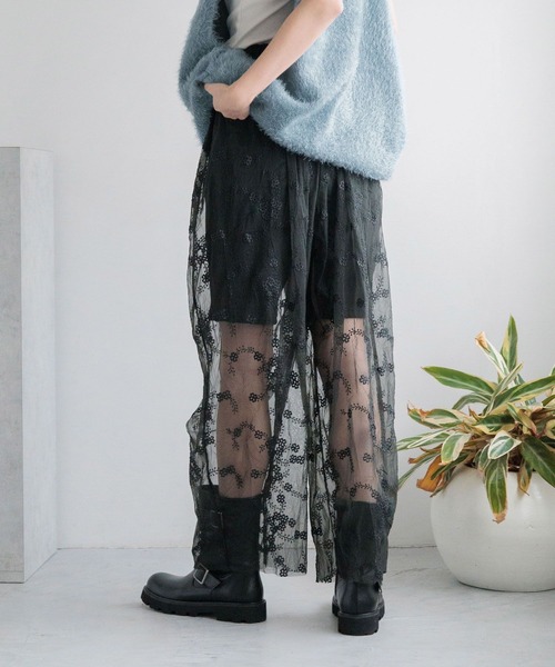 LOWRYS FARM（ローリーズファーム）の「アソートレイヤードパンツ 136330（その他パンツ・レディース・ブラック系その他/ホワイト/アイボリー/ブラック・FREE）」の7枚目の写真