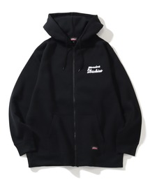 【GENUINE DICKIES/ジェニュインディッキーズ】 裏起毛 ワンポイント刺繍フルジップパーカー