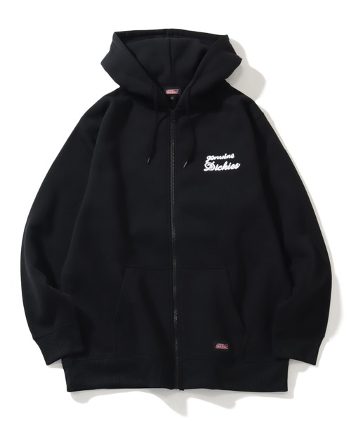 Dickies（ディッキーズ）の「【GENUINE DICKIES/ジェニュインディッキーズ】 裏起毛 ワンポイント刺繍フルジップパーカー（パーカー・メンズ・ブルー/ブラック/アッシュグレー・XL/L/M）」の2枚目の写真