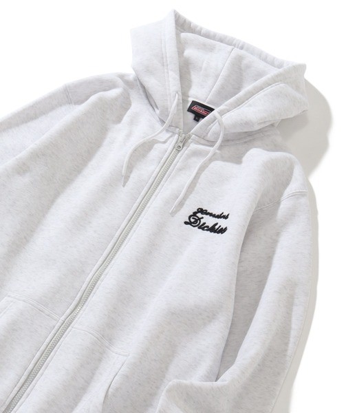 Dickies（ディッキーズ）の「【GENUINE DICKIES/ジェニュインディッキーズ】 裏起毛 ワンポイント刺繍フルジップパーカー（パーカー・メンズ・ブルー/ブラック/アッシュグレー・XL/L/M）」の12枚目の写真