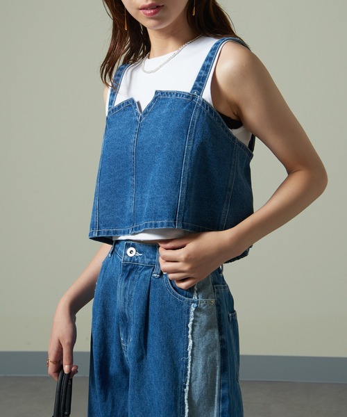 セール】【Celche】824404 デニムビスチェ（ベスト）｜SETUP7